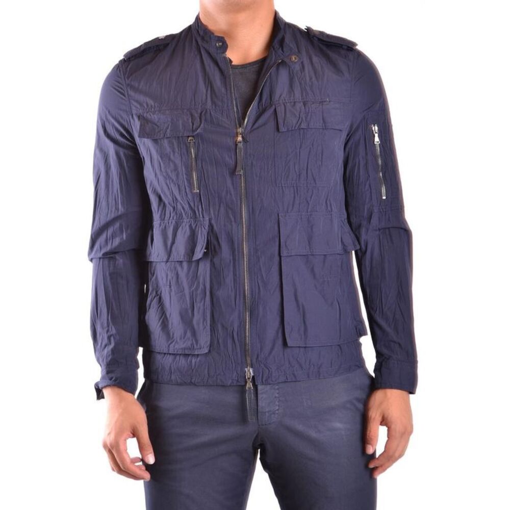 Neil Barrett Jacket Full Zip Cotton Blend Men blue Blazer
